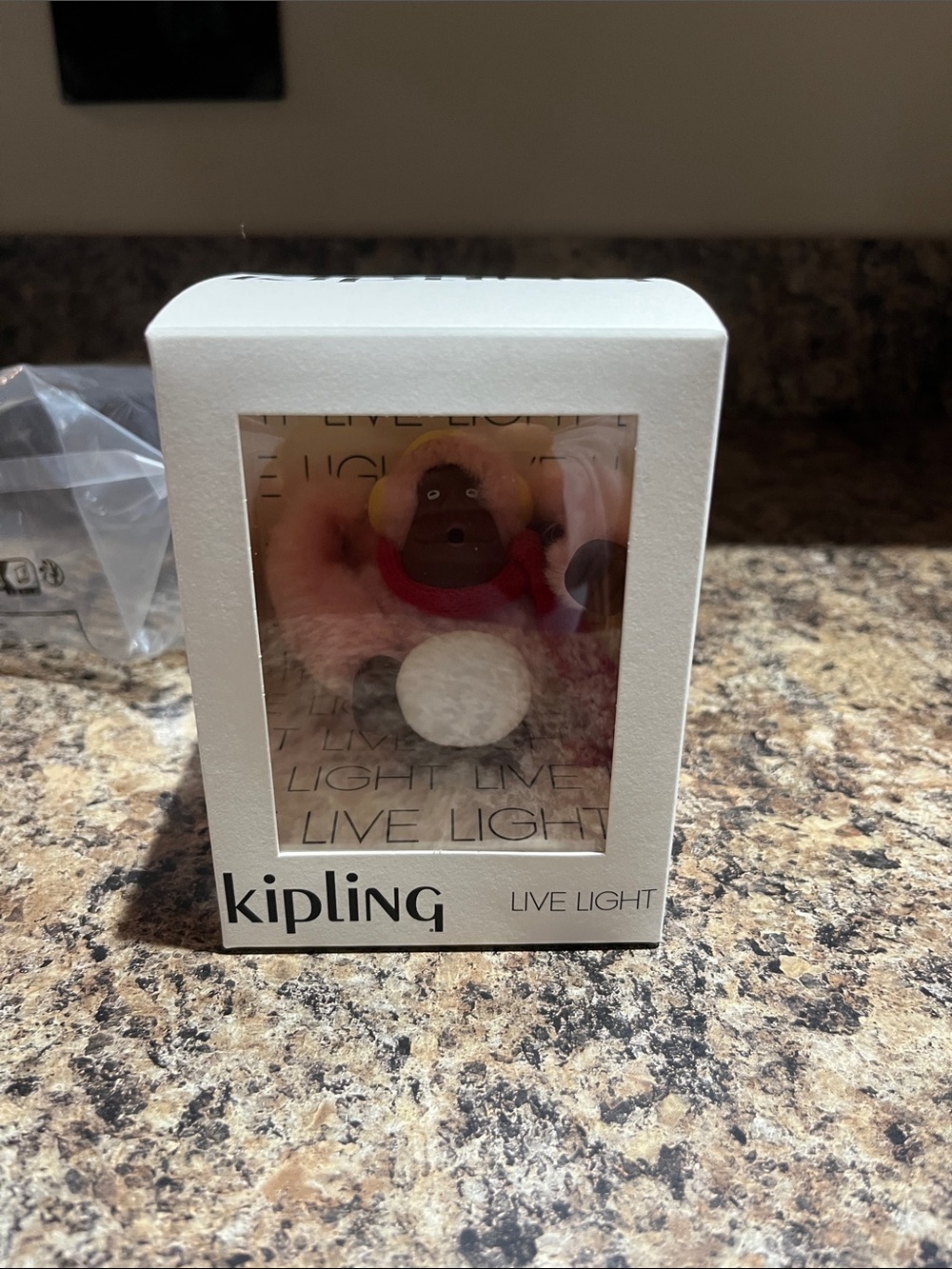 Kipling Snowball Monkey Keychain - Picture 4 of 8